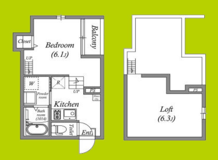 スカイフラット姫島 間取り図