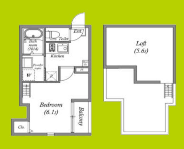 スカイフラット姫島 間取り図