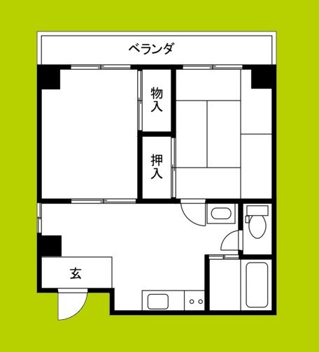 朝日マンション 間取り
