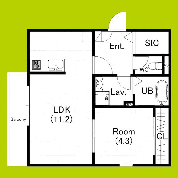 オガールコートナカモズ 間取り