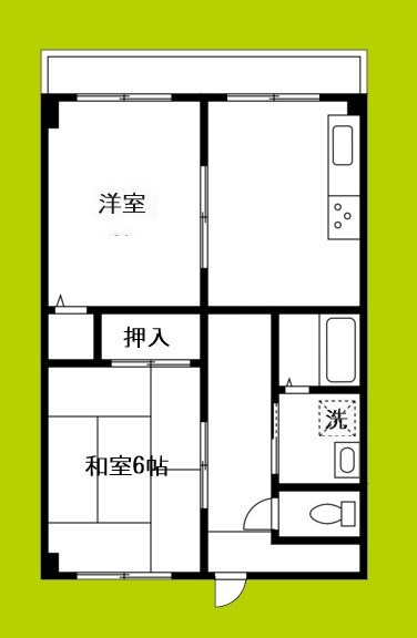 サンシャイン芝田ハイツ 間取り