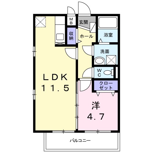 Ｍ・メゾン 間取り