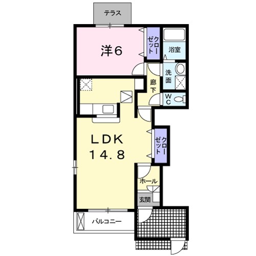 エレガントカーサＢ棟 間取り