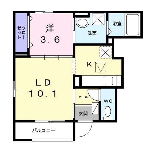 コート向田ＥＡＳＴ 間取り