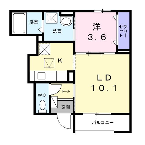 コート向田ＥＡＳＴ 間取り