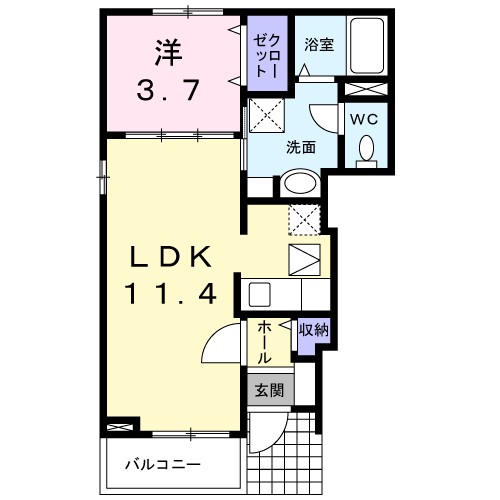 ベール　ルミエール 間取り