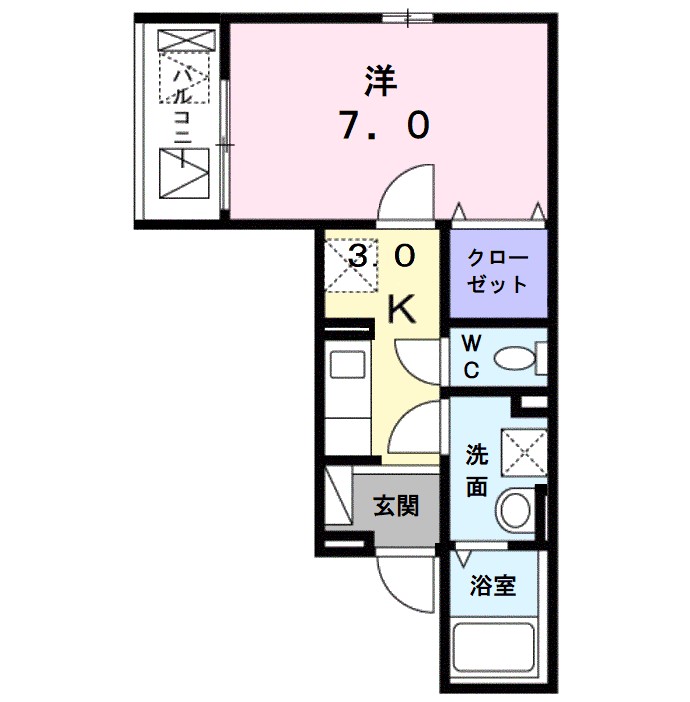 ハイツ　ユベーレン 間取り