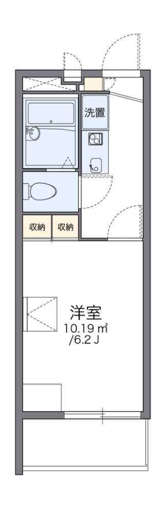 レオパレスクリスタ住吉 間取り
