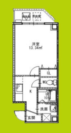 フィオーラマンション天王寺 間取り図