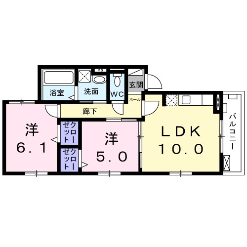 コージーコート（林寺） 間取り