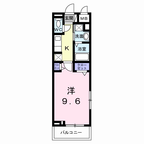 アロ・ラウレア　Ｋ 間取り図