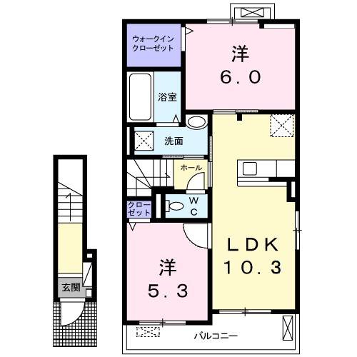 ヴェルデ　Ⅰ 間取り
