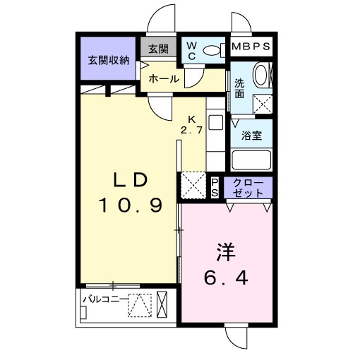 Ｌ’ｉＬＬ　登町 間取り