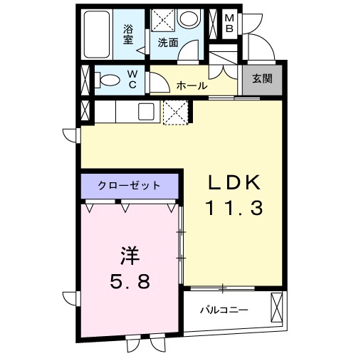 Ｎｅｏ　Ｃｏｕｒｔ　藤 間取り