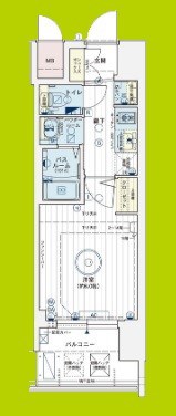 エステムコート難波サウスプレイスⅧハイド 間取り