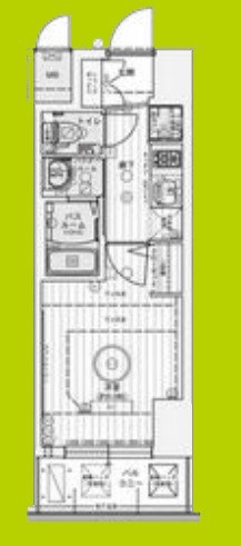 エステムコート難波サウスプレイスⅦリアン 間取り