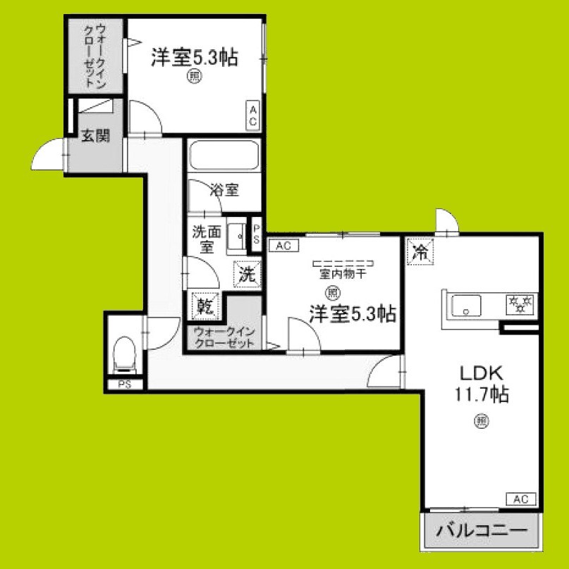 (仮称)D-ROOM枚方市上之町PJ 間取り
