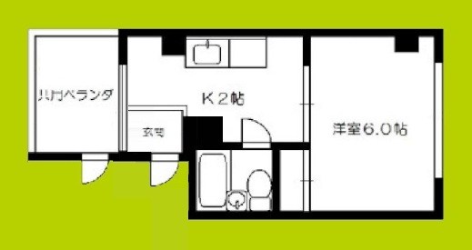 マンション・クロサキ 間取り