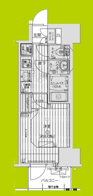 プレサンス天王寺　勝山 間取り