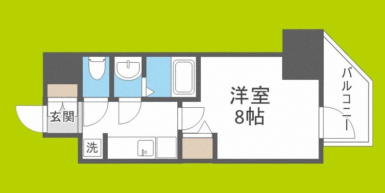 プレサンス天王寺　勝山 間取り