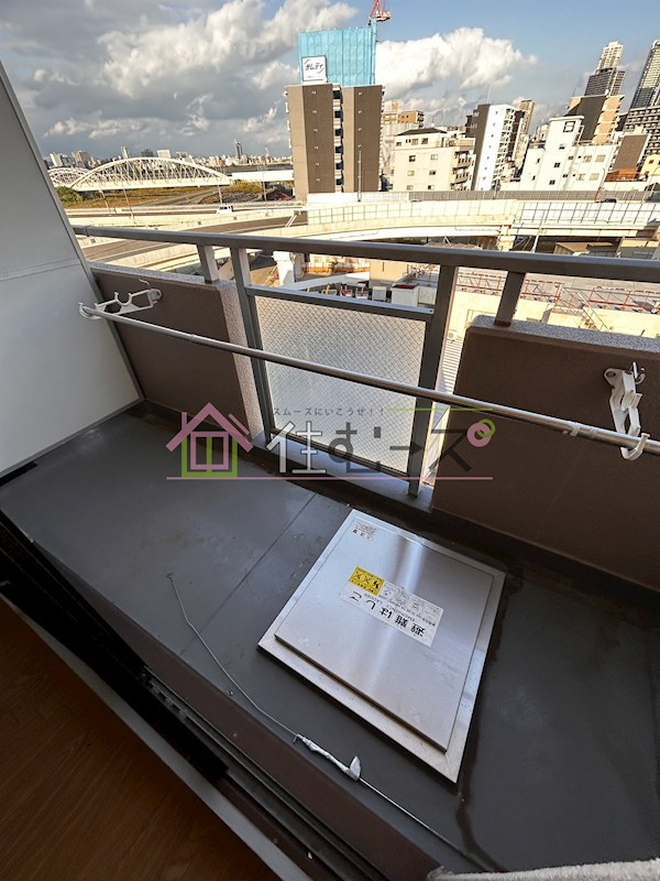 おおきに北梅田サニーアパートメント ベランダ
