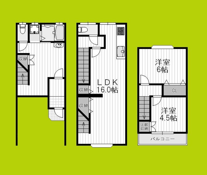 貸家　共立通1-4-25 間取り