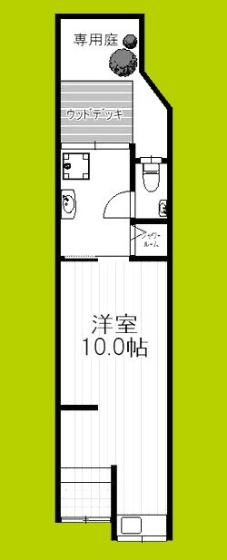 貸家　阿倍野筋5-8-9 間取り