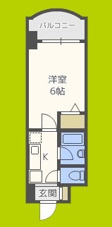 ローズコーポ西中島 間取り