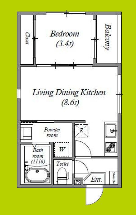 ハーモニーテラス安立Ⅳ 間取り