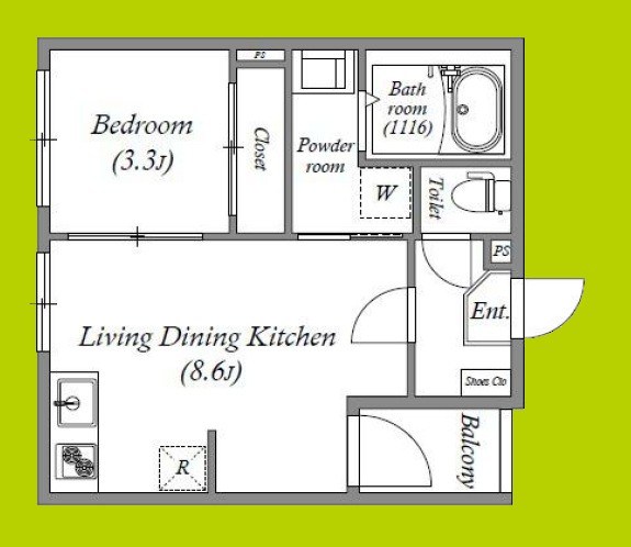 ハーモニーテラス安立Ⅳ 間取り