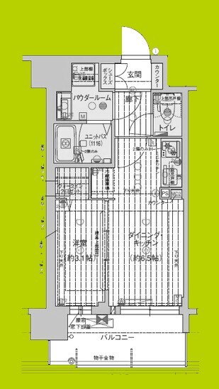 プレサンス東淀川駅前プローシェ 間取り図