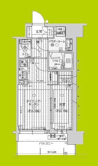 プレサンス東淀川駅前プローシェ 間取り図
