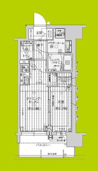 プレサンス東淀川駅前プローシェ 間取り