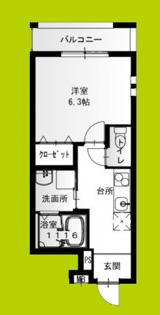 フジパレス今津中Ⅲ番館 間取り