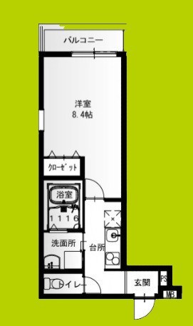 フジパレス今津中Ⅲ番館 間取り