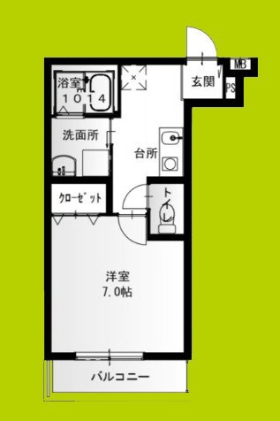 フジパレス今津中Ⅲ番館 間取り