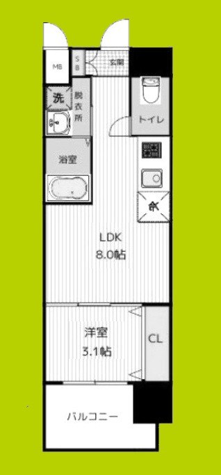セオリー大阪ハーバーDOOR 間取り