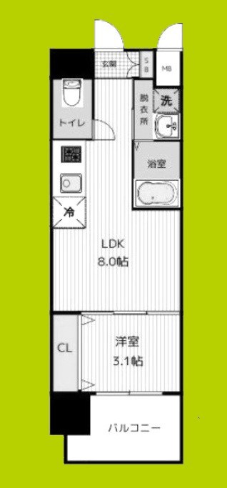 セオリー大阪ハーバーDOOR 間取り