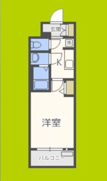 プレサンス難波クチュール  間取り