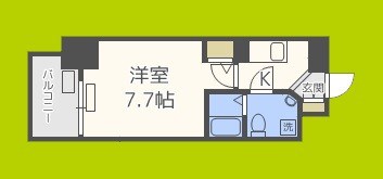 ラシュレエグゼ難波南 間取り