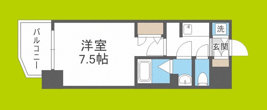 S-RESIDENCE大阪九条North 間取り