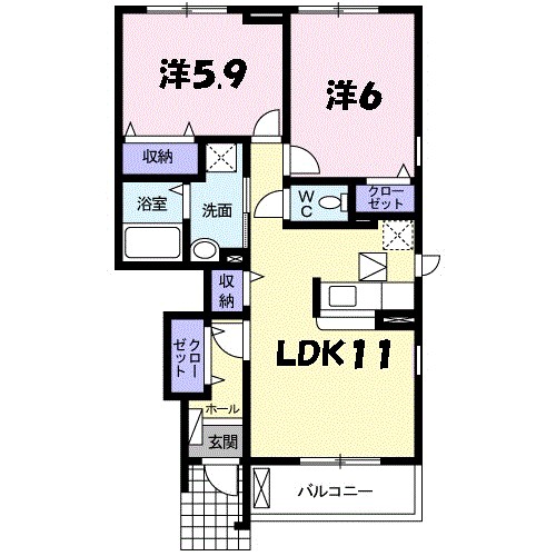 セプト・クルール 間取り