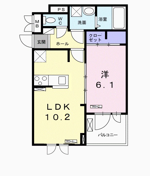 ブランドール久米田Ⅴ 間取り
