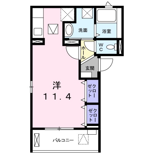 グリシーヌ桜ヶ丘Ⅱ・Ｎ 間取り