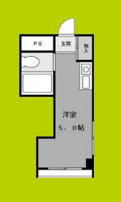 グリシーヌ弁天町 間取り