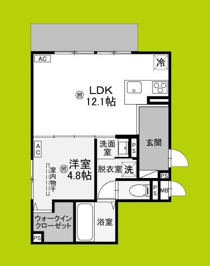 (仮称)D-ROOM大阪府八尾市太子堂2丁目PJ 間取り