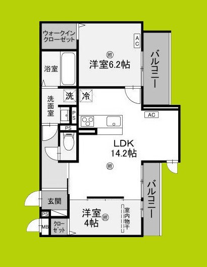 (仮称)D-ROOM大阪府八尾市太子堂2丁目PJ 間取り