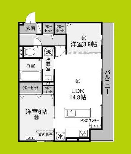 (仮称)D-ROOM大阪府八尾市太子堂2丁目PJ 間取り