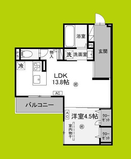 (仮称)D-ROOM大阪府八尾市太子堂2丁目PJ 間取り
