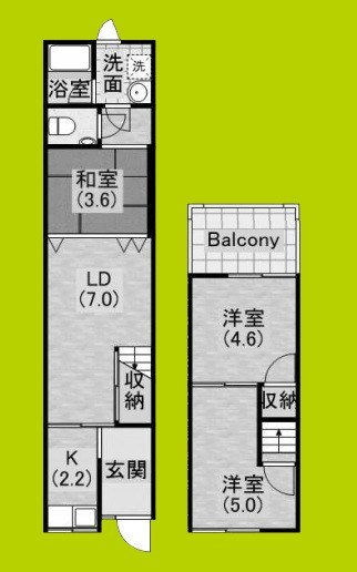 田島１丁目テラスハウス 間取り